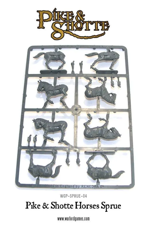 Pike & Shotte Horses Sprue 1