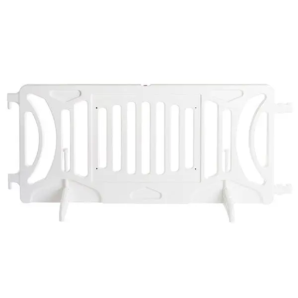 White Plastic Fillable Crowd Control Barricade Otw 1