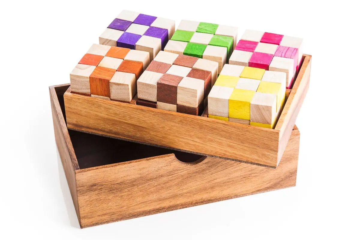 6 Snake Cube - Color Variety Set - Same Configuration 2