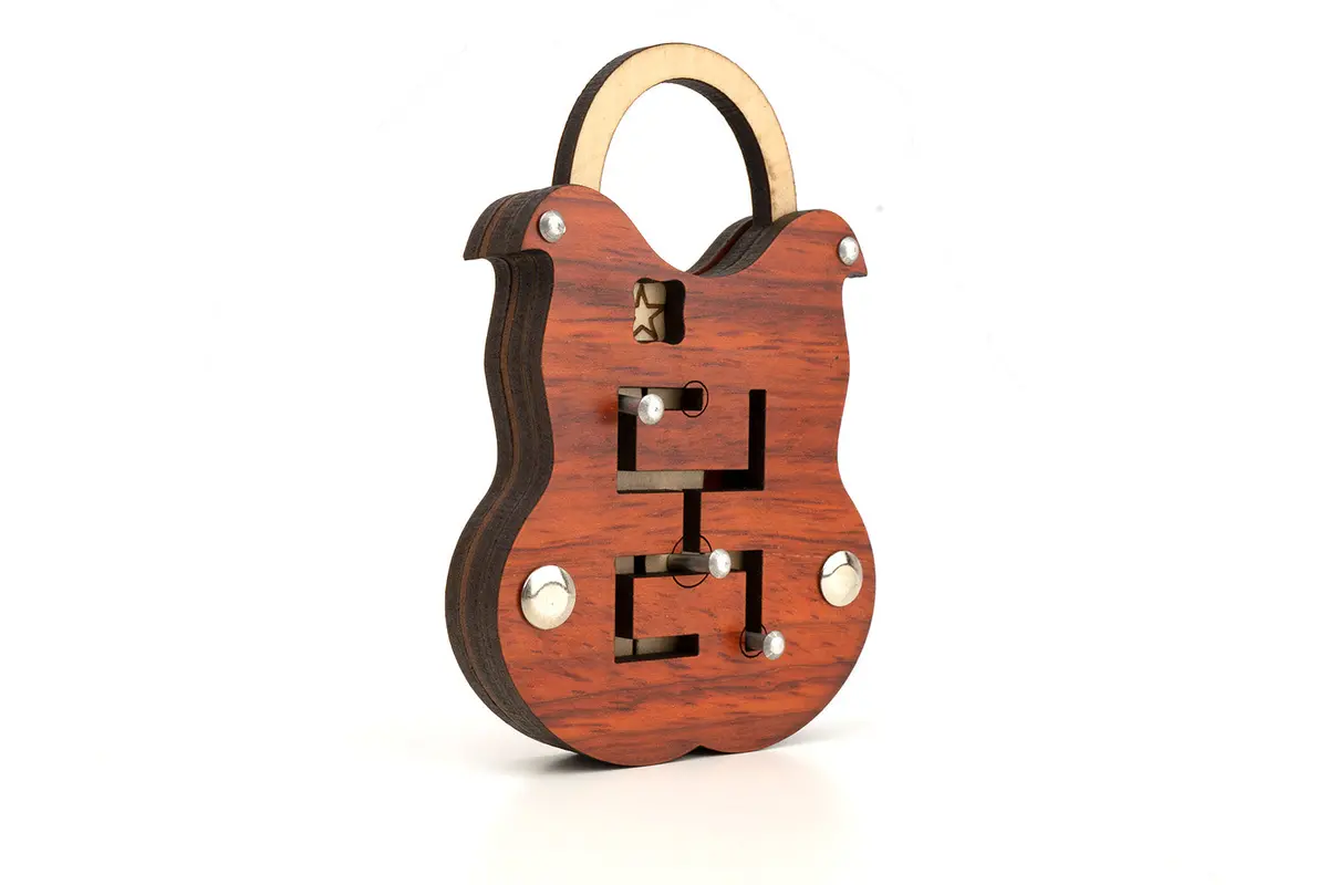 Sliding Lock Puzzle - Trick Puzzle Maze Lock 2