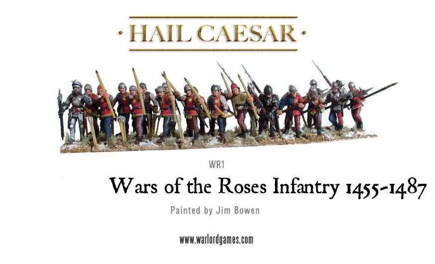 Wars Of The Roses: Infantry (1455-1487) Plastic Boxed Set 2