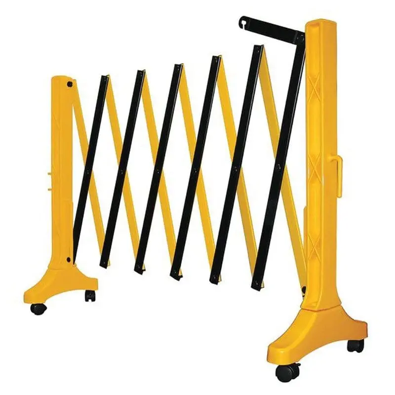 Xpandit Expandable Plastic Barricade, Yellow & Black 1