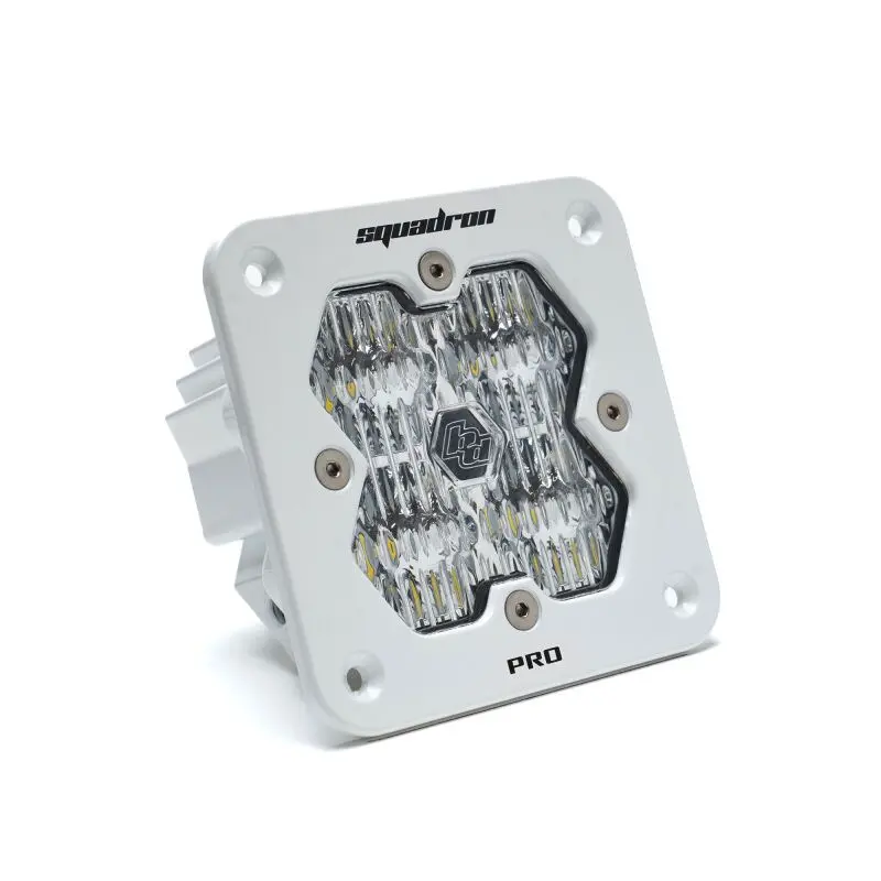 Baja Designs Squadron 2.0 Pro Led Wide Cornering Light – Flush-Mount, White Housing 1