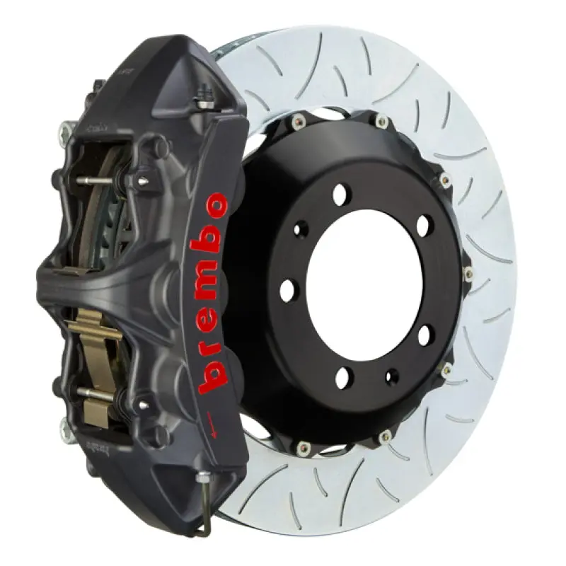 Brembo Gts Big Brake Kit For 2010–2016 Mercedes-Benz E550 Sedan – Front, 6-Piston Calipers, 380X34Mm Two-Piece Slotted Rotors, Black Finish 1