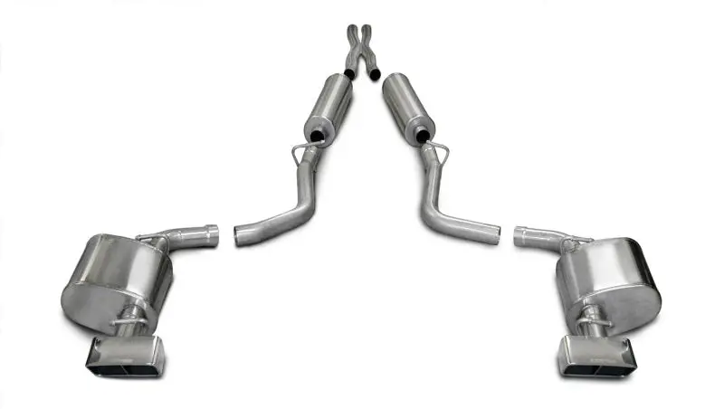 Corsa 09-10 Dodge Challenger R/T 5.7L V8 Auto Polished Xtreme Cat-Back Exhaust 1