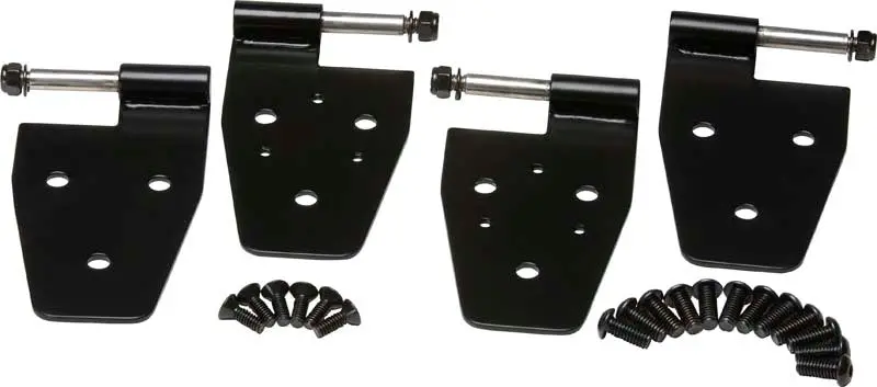 Kentrol Powder-Coated Black Door Hinge Kit – 4-Piece Set For 1997–2006 Jeep Wrangler Tj 1