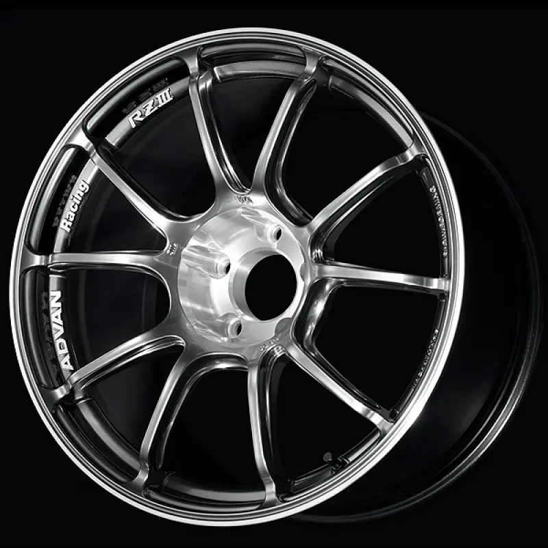Advan Rziii Hyper Platinum Black & Diamond-Cut Wheel – 18X8.5 1