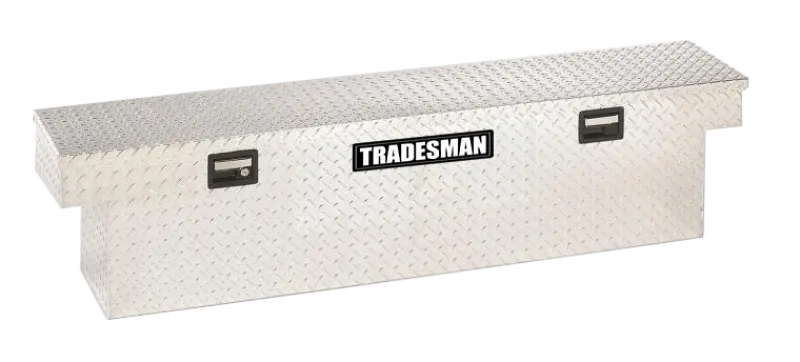 Tradesman Aluminum Cross-Bed Truck Toolbox – Single Lid, 63-Inch Length, Brite Finish 1