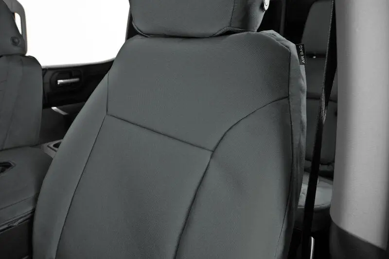 Covercraft Endura Precisionfit Seat Covers – Custom Front Row Protection For 2023–2024 Ford Super Duty, Charcoal-On-Charcoal 1