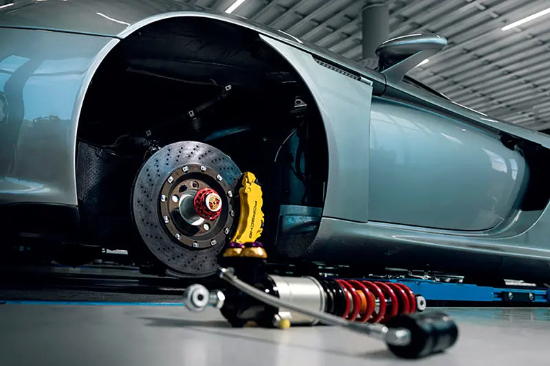 Kw Hls4 V5 Coilover Kit – Special Edition For Porsche Carrera Gt (2004–2005), Featuring Red & Blue Springs 1
