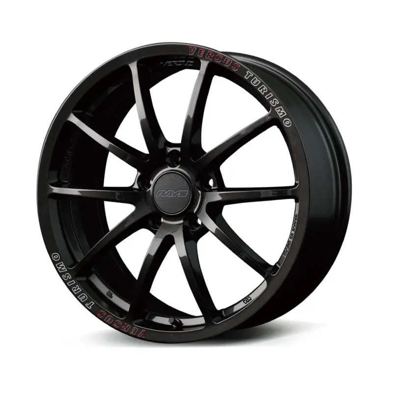 Versus Vt125S Alloy Wheel – 19X8.0", +48Mm Offset, 5X100 Bolt Pattern, Super Dark Gunmetal With Red Clear Machining 1