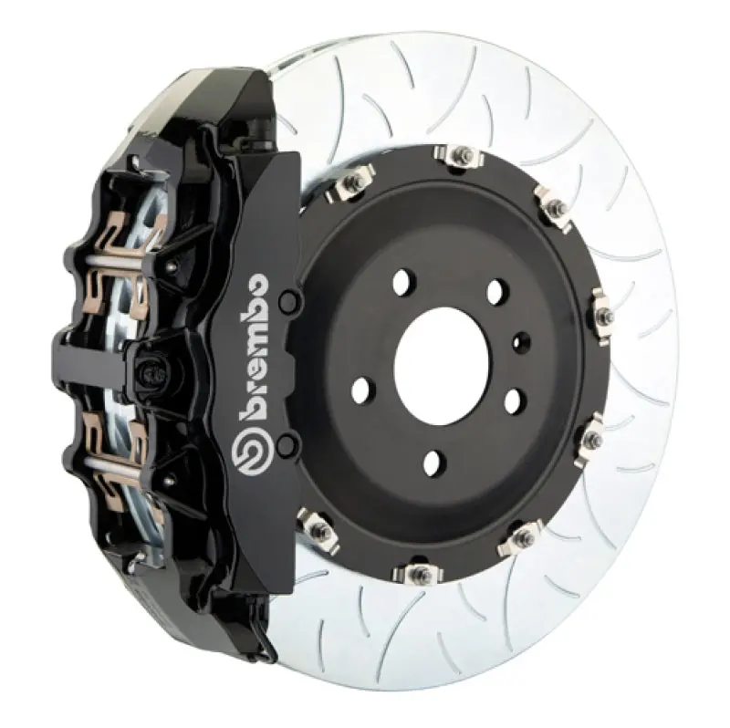 Brembo 15-19 Corvette Z06 Excl Cc Brakes Fr Gt Bbk 6Pis Cast 380X34 2Pc Rotor Slotted Type3-Black 1