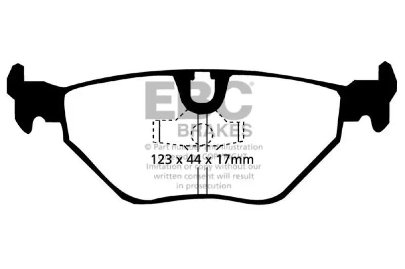 Ebc Greenstuff Rear Brake Pads For 1998–2002 Bmw Z3 3.2L M-Coupe 1