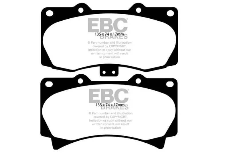 Ebc Greenstuff Eco-Friendly Front Brake Pads For 2005–2007 Hummer H3 3.5L 1