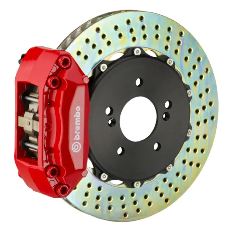 Brembo Gt Rear Brake Kit For 2000–2002 Honda Cl500 – 328X28Mm Drilled Two-Piece Rotors, 4-Piston Calipers 1