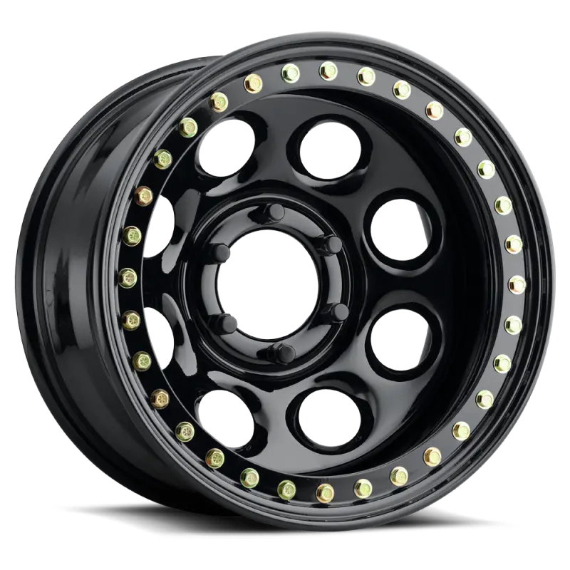 Raceline Rt81 Rock Beadlock Wheel – 15X10", 6X139.7Mm Bolt Pattern, -44Mm Offset, 107.95Mm Center Bore, Gloss Black Finish 1