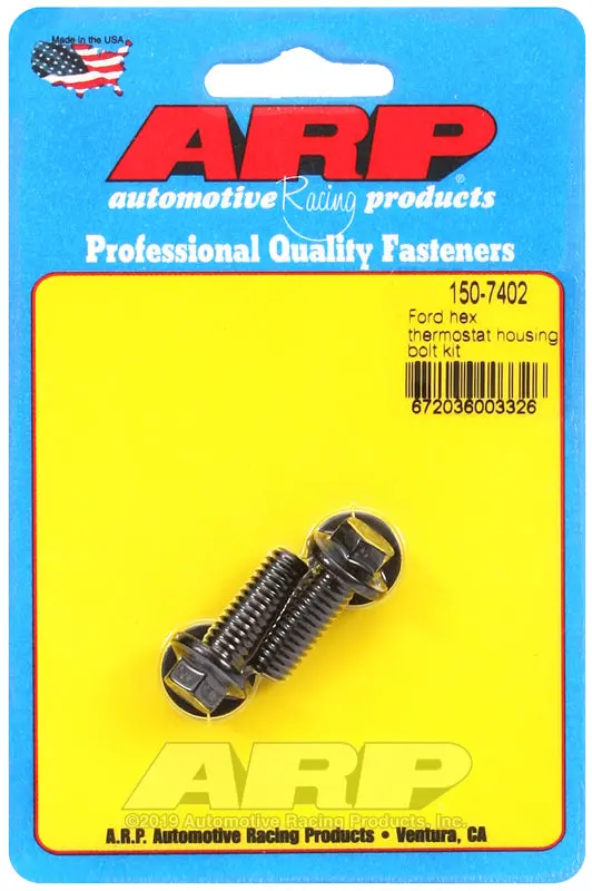Arp Hex-Head Thermostat Housing Bolt Kit For Ford Engines 1