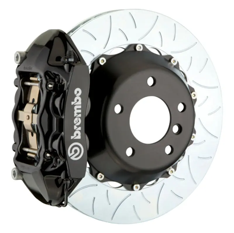 Brembo Gt Big Brake Kit – Rear, 4-Piston Calipers With 380X28Mm Two-Piece Slotted Rotors, Black Finish (1984–1987 Ferrari Testarossa) 1
