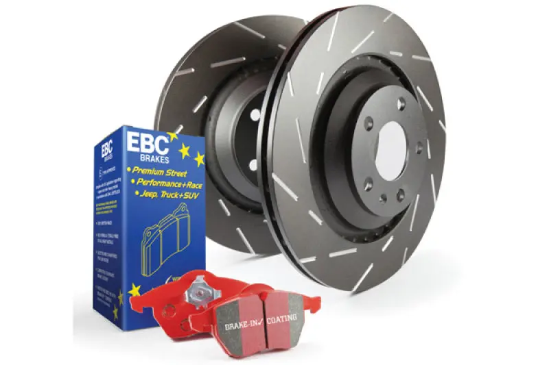 Ebc S4 High-Performance Brake Kit – Redstuff Ceramic Pads + Usr Slotted Rotors 1