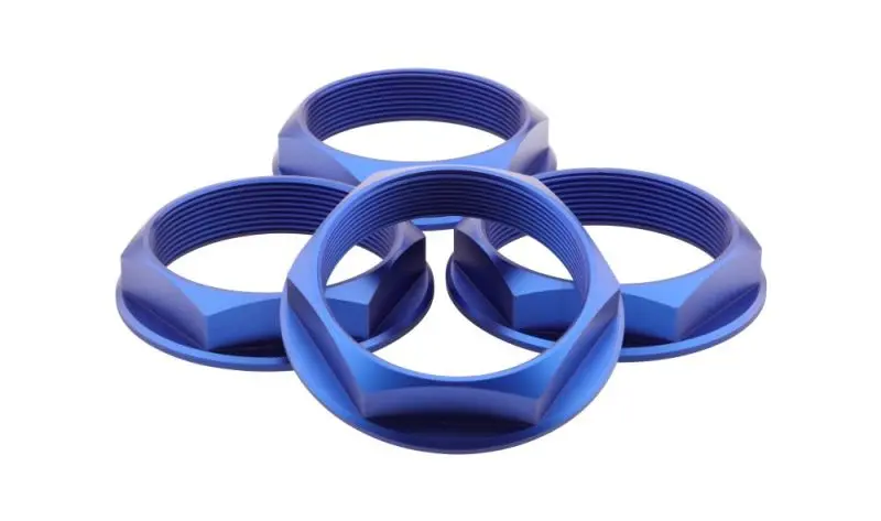 Fifteen52 Super Touring Hex Nut Set (Chicane/Podium Style) – Anodized Blue, Qty 4 1