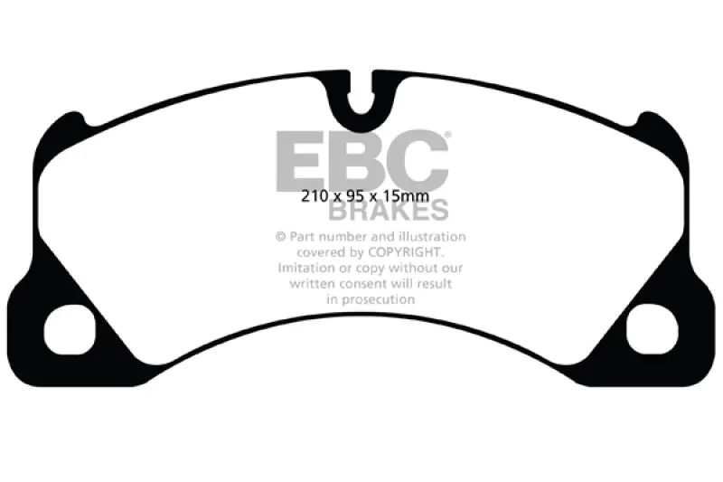 Ebc Redstuff Front Brake Pads For 2010–2015 Volkswagen Touareg 3.0L Supercharged Hybrid 1
