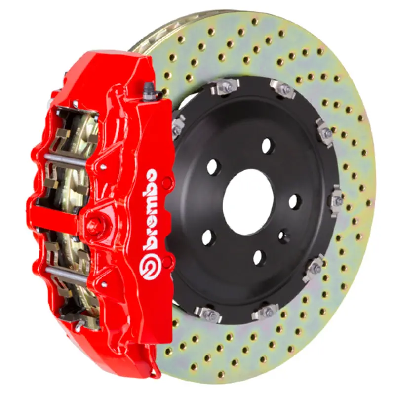 Brembo Gt Big Brake Kit For Tesla Model Y (2020+) – Front, 6-Piston Calipers, 380X34Mm Drilled Two-Piece Rotors 1