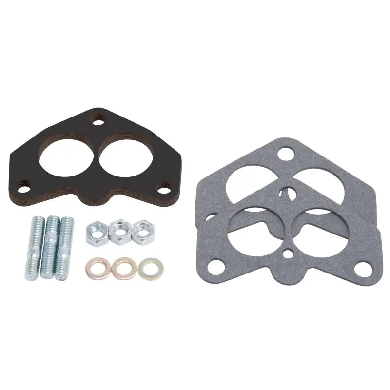 Edelbrock 3-Bolt Carb Spacer Kit For 94-Series Carburetors – Black Laminate Fiber Construction 1