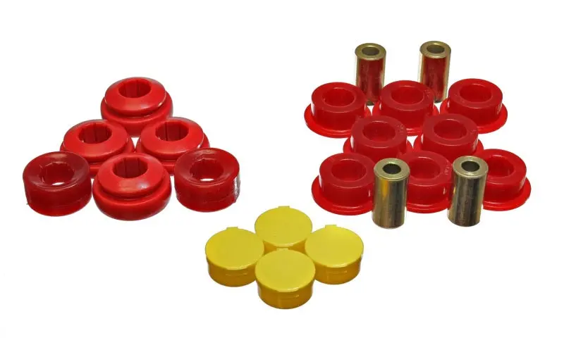 Energy Suspension Red Rear Control Arm Bushing Kit For 2001–2005 Honda Civic/Crx And 2002–2005 Civic Si 1