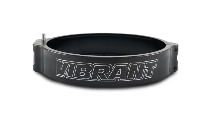 Vibrant Power Aluminized Exhaust Clamp – 5" Od, Heavy-Duty 2.0" Band, Anodized Black 1