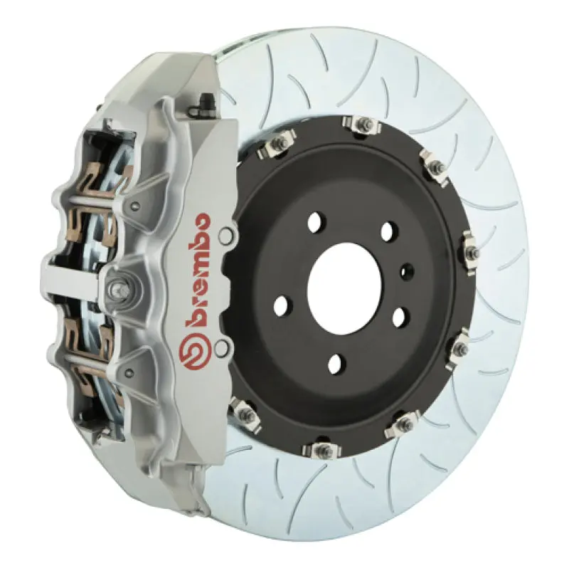 Brembo Gt Big Brake Kit For 2017–2023 Bmw 530I & 530I Xdrive – 6-Piston Calipers, 380X34Mm Slotted Two-Piece Rotors – Silver Finish 1
