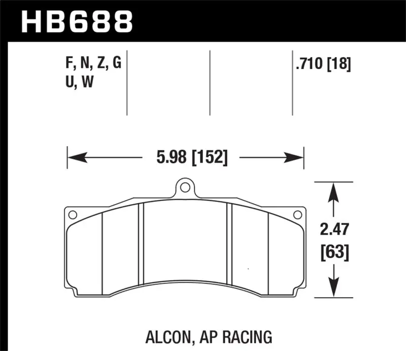 Hawk Dtc-70 High-Performance Racing Brake Pads – Universal Fit For Track & Street Use 2