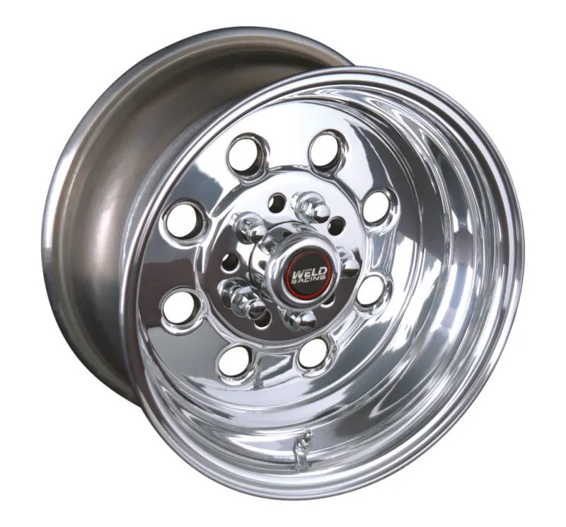Weld Draglite 15X10 Polished Drag Wheel – Dual 5X4.5 / 5X4.75 Bolt Pattern, 3.5" Backspace, Non-Beadlock 1