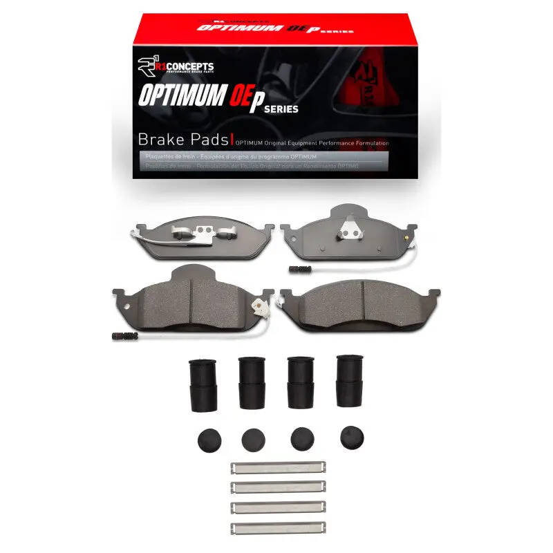 R1 Front Brake Pad & Hardware Kit For 1998–2005 Mercedes-Benz Ml320 — Oe-Spec Optimum Performance 1