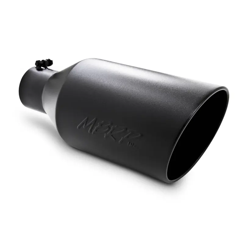 Mbrp Universal Rolled-End Exhaust Tip – 8" Outer Diameter, 4" Inlet, 18" Length, Black Coating 1
