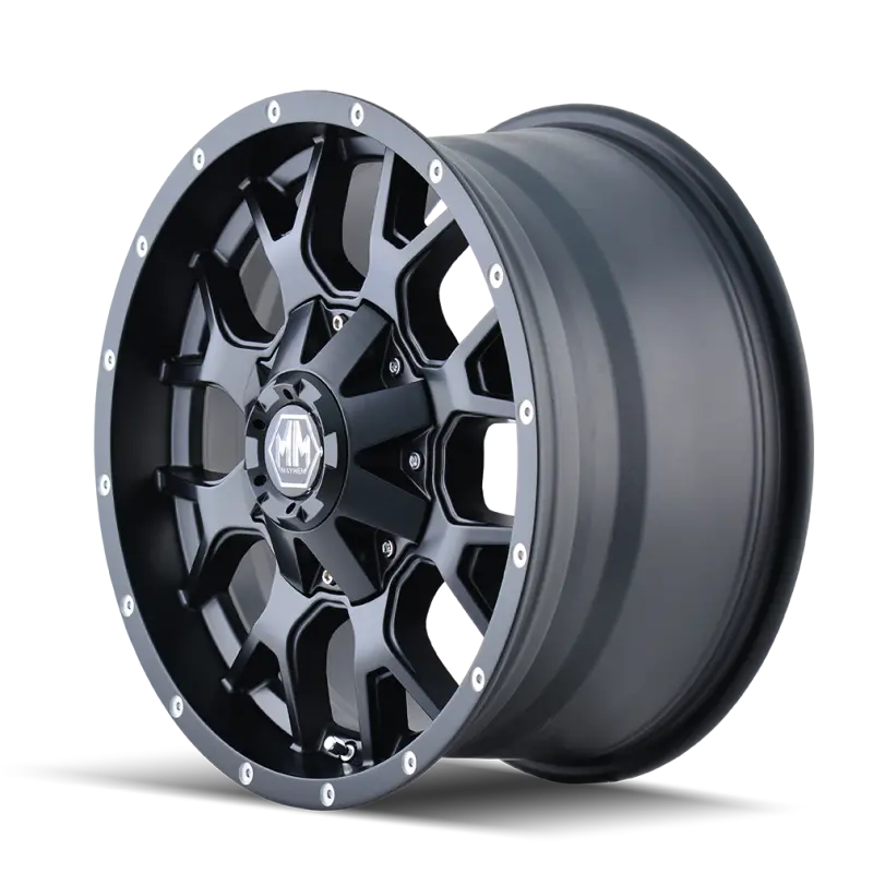 Mayhem Warrior 18X9 Matte Black Wheel – 8X180 Bolt Pattern, -12Mm Offset, 124.1Mm Hub Bore 1