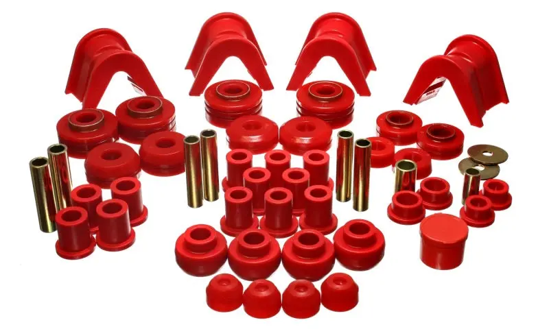 Energy Suspension 73-79 Ford F-150 Pickup W/ 2 Degree C-Bushing Red Hyper-Flex Master Bushing Set 1