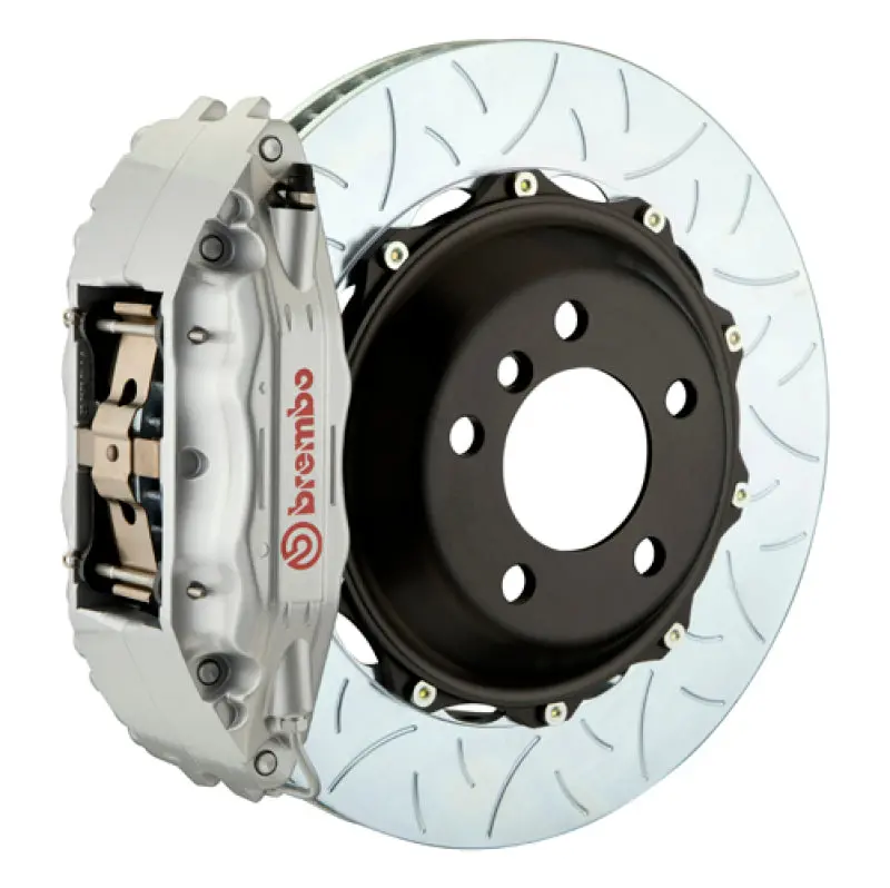 Brembo Gt Bbk For 2006–2009 Honda S2000 – Front 6-Piston Calipers, 355X32Mm Slotted Two-Piece Rotors, Silver Finish 1