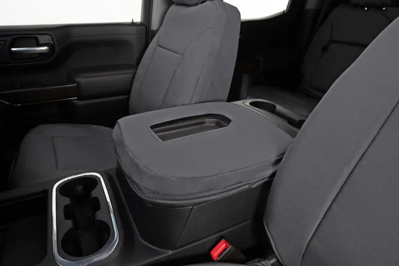 Covercraft Endura Precisionfit Front Row Seat Covers For 2022–2024 Chevrolet Silverado – Silver/Silver 2