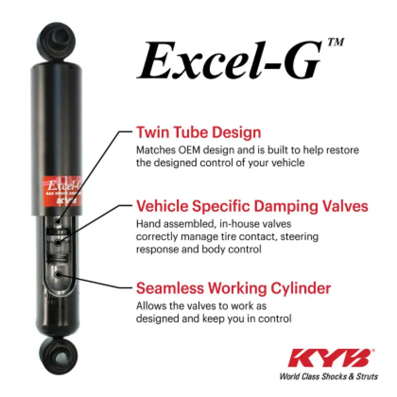 Kyb Excel-G Rear Shock For 2019–2021 Chevrolet Silverado 1500 & Gmc Sierra 1500 With Off-Road Package 1