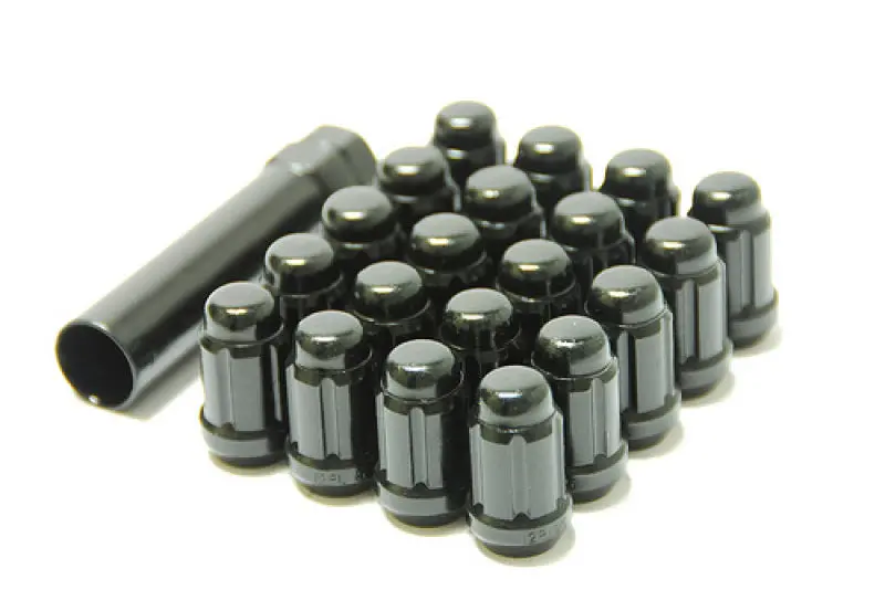 Wheel Mate Muteki Closed-End Lug Nuts – Black Chrome Finish, 12×1.25 Thread Pitch 1