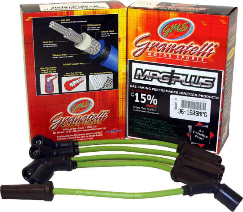 Granatelli Mpg Plus Ignition Wire Set – Compatible With 1987–1988 Chevrolet Cavalier 2.0L 4-Cylinder 1