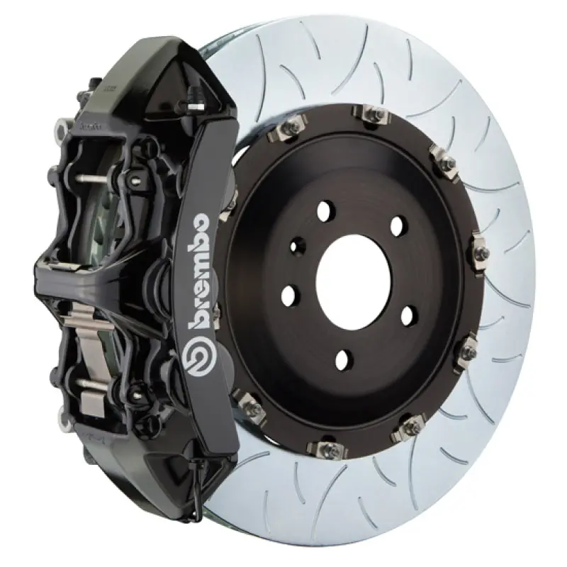 Brembo Gt Big Brake Kit For 2009–2015 Bmw 7-Series – Front, 6-Piston Calipers, 405X34Mm Two-Piece Slotted Rotors, Type 3 Black Finish 1