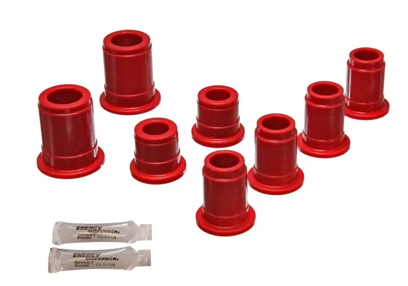 Energy Suspension Red Polyurethane Front Control Arm Bushings – Performance Replacement Set 1