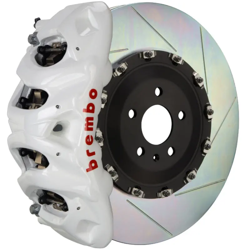 Brembo 21+ Sienna (Xl40) Front Gt Bbk 6 Piston Cast 380X34 2Pc Rotor Slotted Type-1- White 1