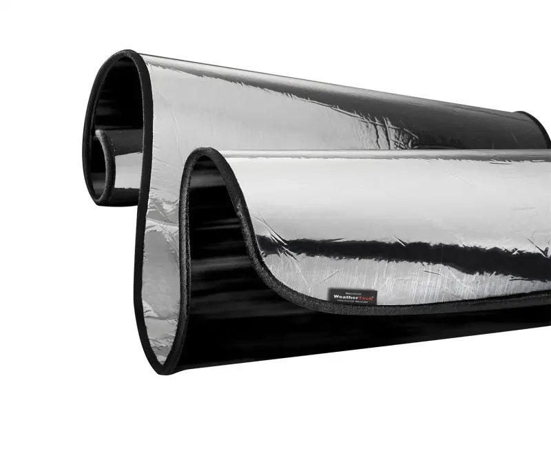 Weathertech Sunshade Full Kit With Sensor Cutout – Silver/Black, Designed For 2020–2024 Volkswagen Atlas Cross Sport With Large Windshield Sensor 1