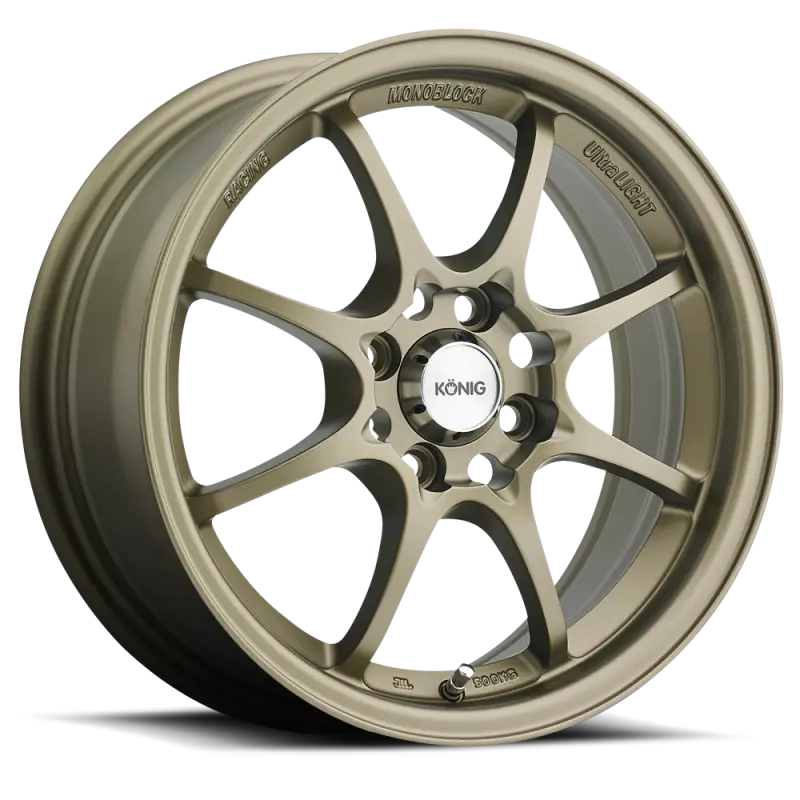 Konig Helium Lightweight Alloy Wheel – 15X6.5", 4X100 Bolt Pattern, Et40 Offset, Bronze Finish 1