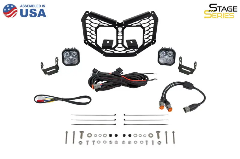 Diode Dynamics Stage Series Led Grille Kit For 2017–2024 Can-Am Maverick X3 – Sport Yellow Fog Lighting 2